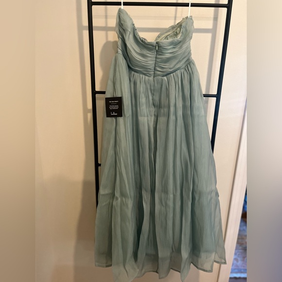 NWT Sage Green strapless A-line dress - Picture 6 of 6